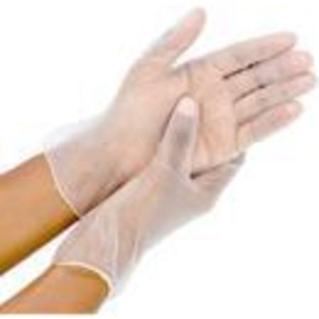 KLEEN CHEF Vinyl Disposable Gloves, Vinyl, L, 100 PK, Clear KC-MS-L-FHVG-1CL